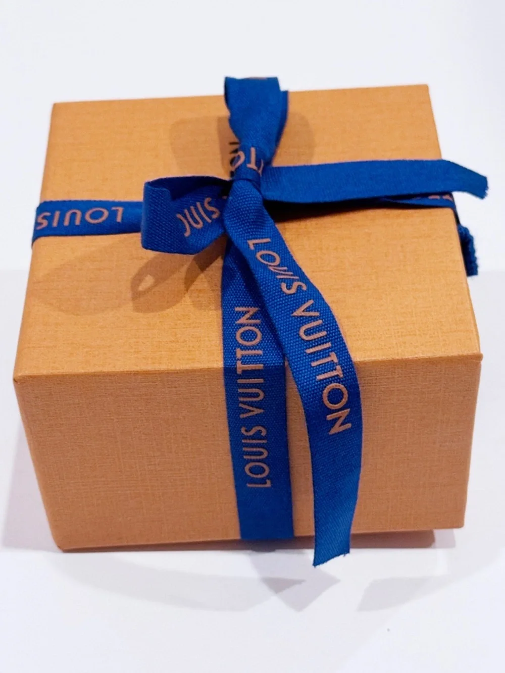 Louis Vuitton Orange Gift Bag + Small Drawer Box Ribbon Envelope Empty Set